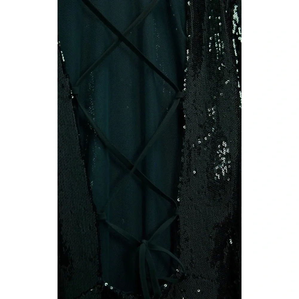 ZARA SEQUIN OPEN BACK MINI DRESS - Picture 9 of 9